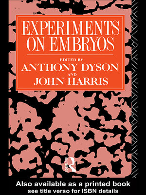 cover image of Experiments on Embryos